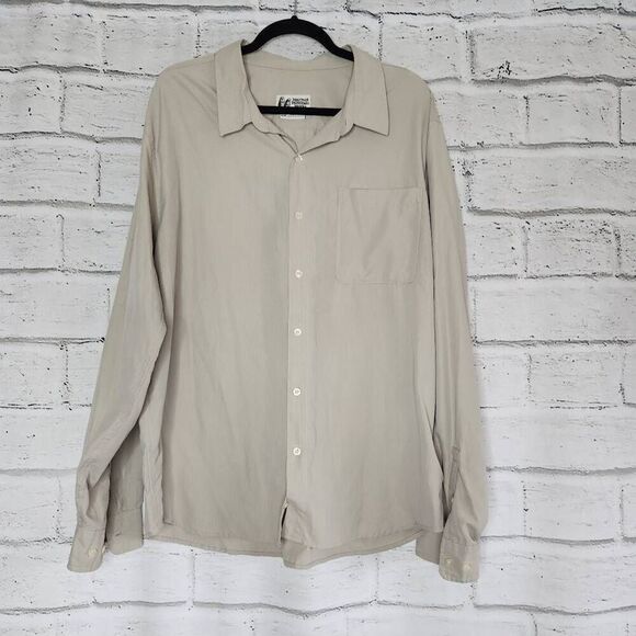 Marmot Mountain Works Mens Beige Long Sleeve Button-Down Shirt Size XL - Picture 1 of 9